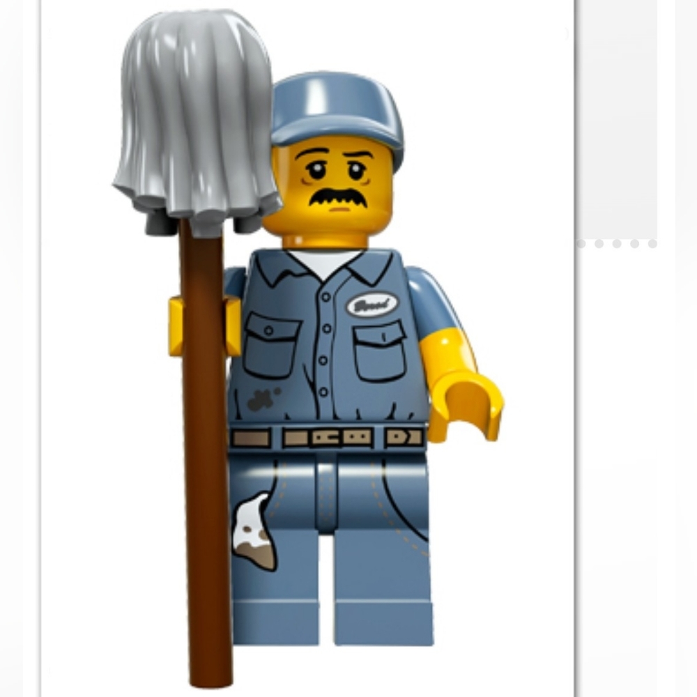 Lego Minifigure Set 15 Janitor Lego Set 71011
